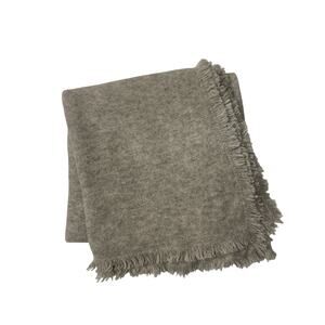 New Naked Cashmere 100% Cashmere Throw Blanket Baby honeycomb raw fringe edge